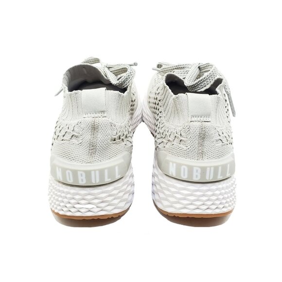 NOBULL All Day Knit Runner Mens Shoes Gray White Gum Sole Size 9 - Picture 5 of 12